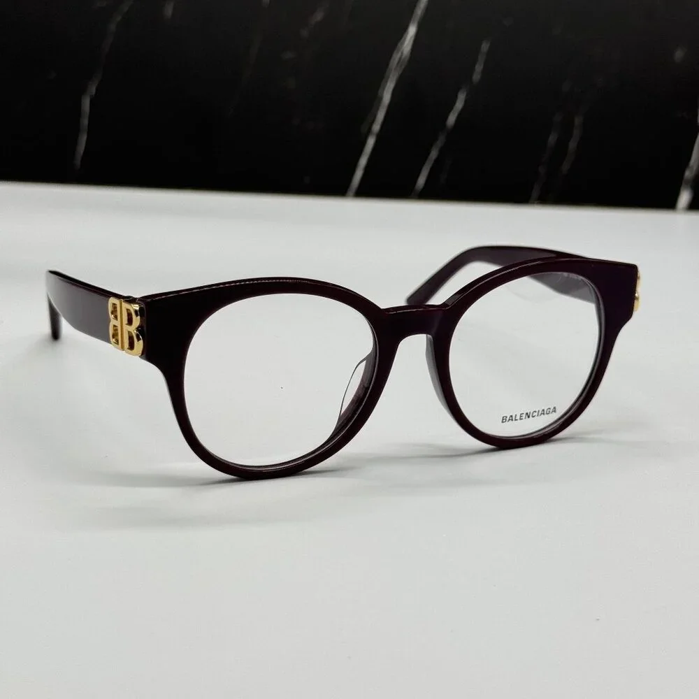 NEW BALENCIAGA BB0173O 003 VIOLET WOMEN EYEGLASSES BALENCIAGA